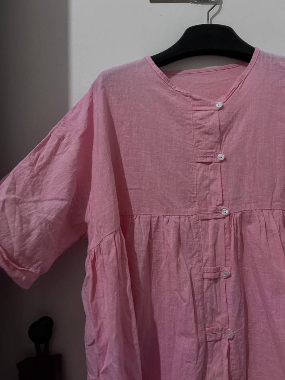 Pink Button Front Top - Picture 3 of 3